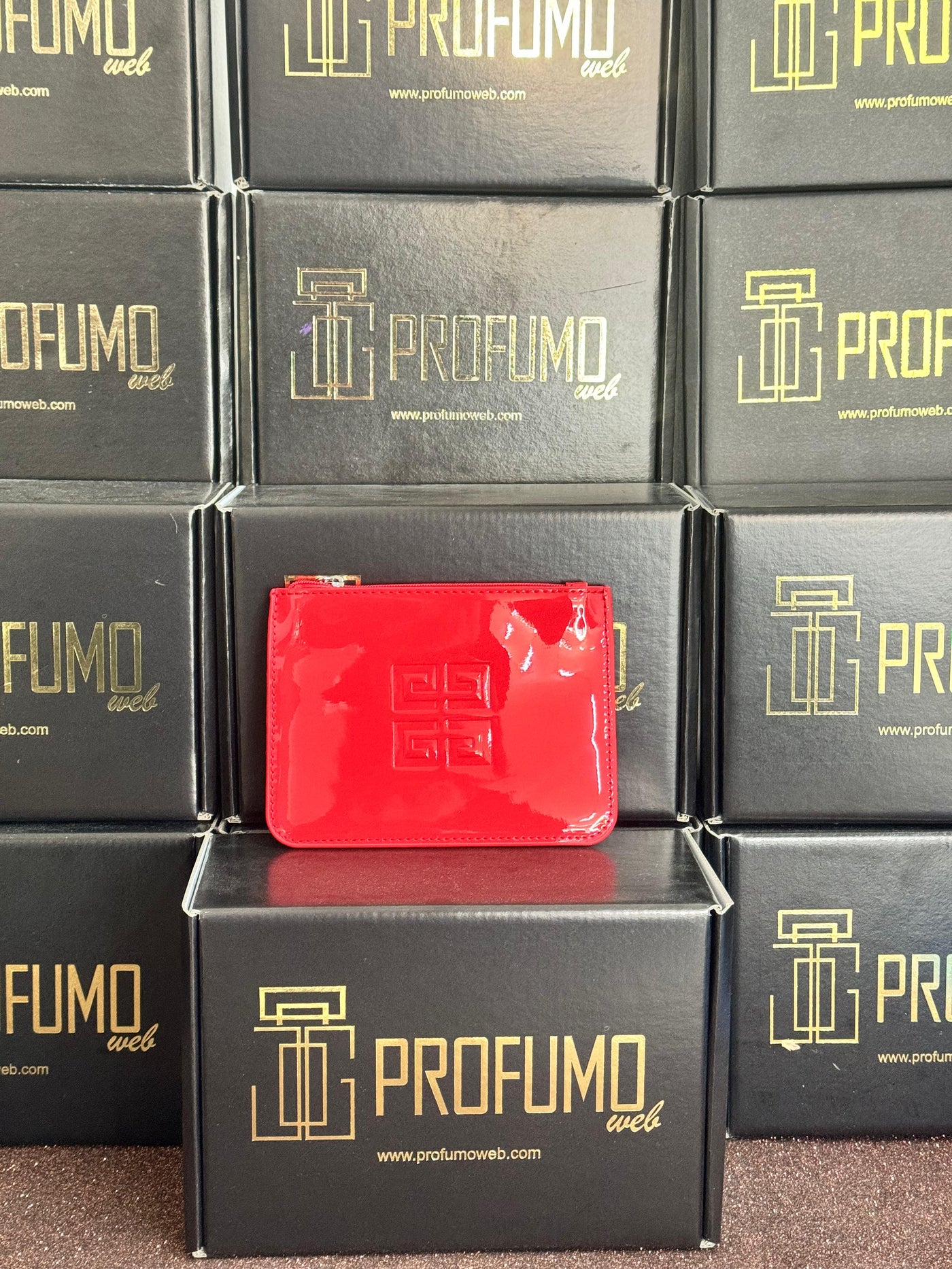 GIVENCHY SMALL RED TESTER CLUTCH