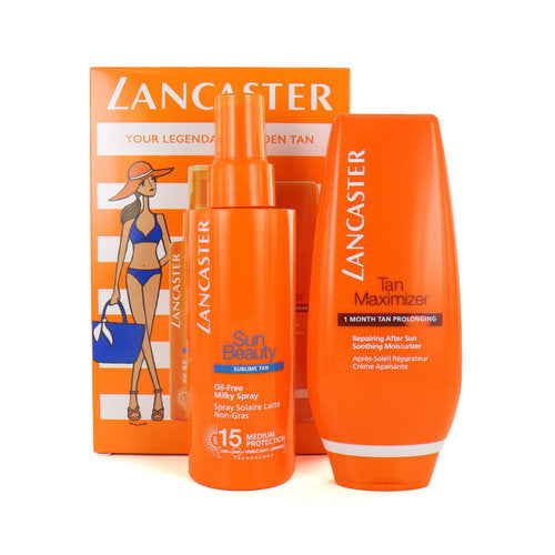 Lancaster Cofanetto Sun Beauty Sublime Tan Latte Spray + Tan Maximizer - 150 ml + 125 ml SPF 15