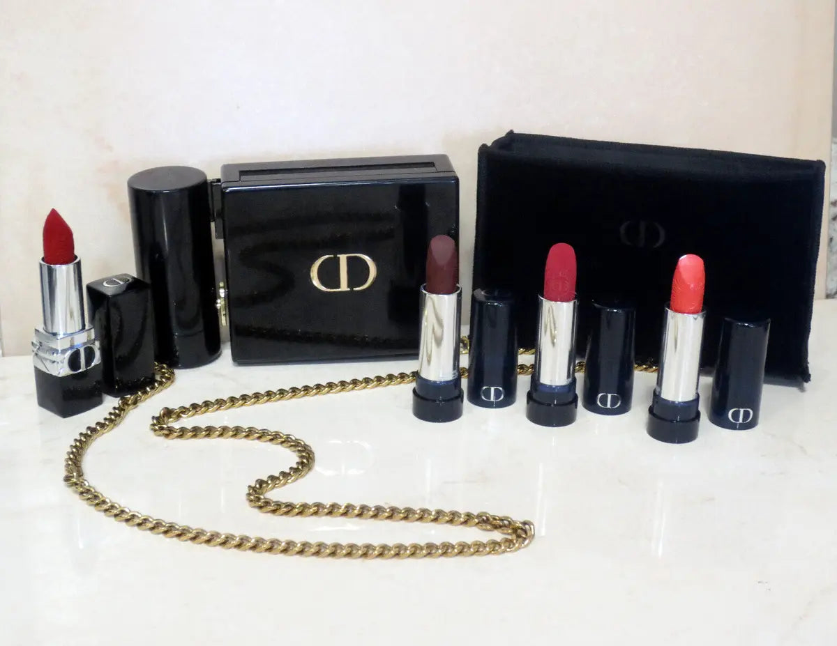 Dior Handbag Case And Lipstick Holder Rouge Collection 4pcs